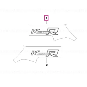 Lettering, K1200R Sport, left SCHWARZ - BMW Motorrad Livrare rapidă