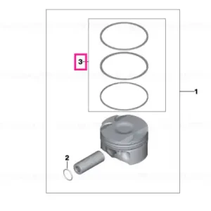 Super ofertă Kit reparație segmenți piston +0,25 (+0,25) - BMW