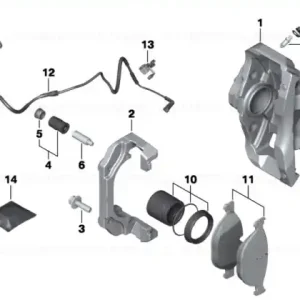 Transport gratuit Set placute frana fara azbest, punte fata - BMW Seria 5 F07 F10 F11, Seria 6 F06 F12 F13, Seria 7 F01 F02 F04