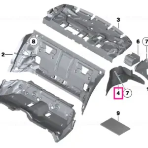 Super ofertă Sound insulation, wheel arch, right - BMW