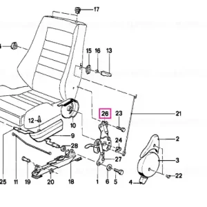 Arc pneumatic reglaj spătar DESCHIS OFFENES AUGE - BMW Noutate