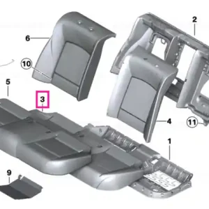 Transport gratuit Foam section, seat - BMW