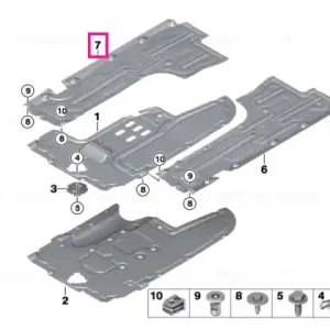 Underside panelling, right - BMW Mai ieftin