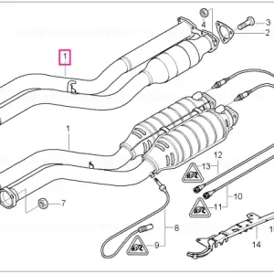 Tub esapament catalizator RP - BMW Nu rata