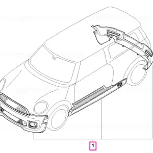 Lichidare de stoc Aerodynamic package painted M 871 - BMW - Mini