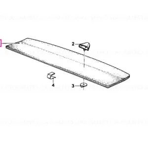 Cel mai vândut Rear window shelf ANTHRAZIT - BMW