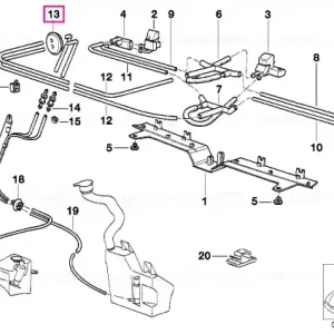 Windshield cleaning grommet - BMW Livrare gratuită