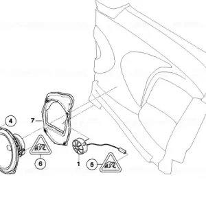 Plată securizată bass loudspeaker hifi system - BMW - Mini