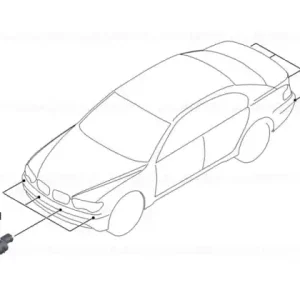 Senzor ultrasonic Carbon Black M416 - BMW Reducere