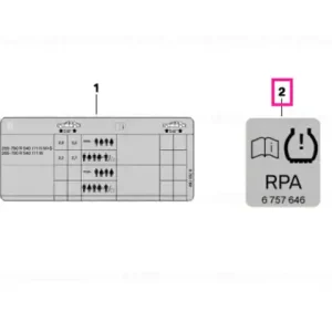 Additional label "RPA" - BMW Reducere de preț