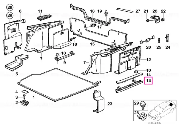 Premium Hinge left - BMW