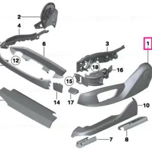 Tapiterie scaun exterior stanga OYSTER - BMW Livrare rapidă