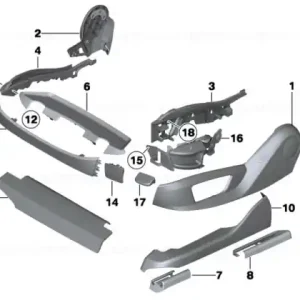 Tapiterie scaun fata stanga OYSTER - BMW Preț redus